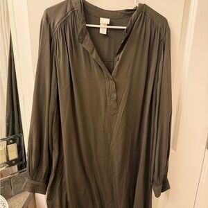H&M Dark Olive Dress